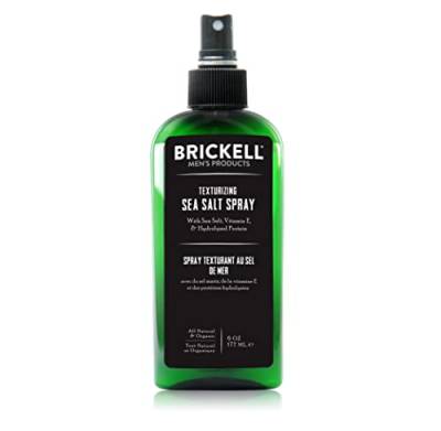 Brickell Men's Texturizing Sea Salt Spray - Natürlich & organisch - Alkoholfrei - Männer Texturspray für mehr Volumen und den ultimativen Surfer und Beachlook - Salzspray für Haare, 177mL von Brickell Men's Products