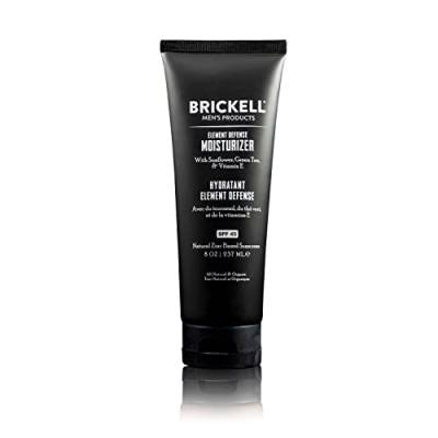 Brickell Men's Element Defense Moisturizer SPF45 Sonnenschutz für Männer, natürlich und organisch, Zink-Sonnenschutz, spendet Feuchtigkeit und schützt die Haut vor UVA/UVB-Strahlen, 236 ml, parfümfrei von Brickell Men's Products