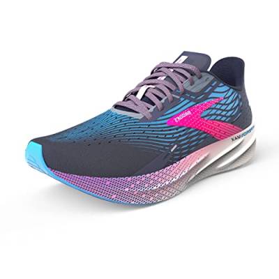 BROOKS Damen Hyperion Max Sneaker, Peacoat/Marina Blue/Pink Glo, 36.5 EU von Brooks