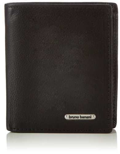 Bruno Banani Scheintasche Hochformat Mini W 320.1241 Herren Geldbörsen 9x10x2 cm (B x H x T), Schwarz (schwarz) von bruno banani