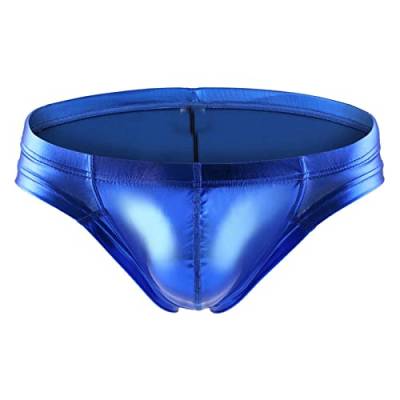 CCOOfhhc Herren Unterwäsche Hosen Sexy Versuchung Leder PU Schlüpfer Panty G-String Tanga Slips Wetlook Shorts Hotpants Glänzend Ouvert-Slip mit Spitze Rüsche Lack Strings Erotik Dessous Reizwäsche von CCOOfhhc