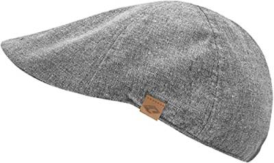 CHILLOUTS Schiebermütze aus 100% Baumwolle - Flat Cap Shelton Ivy Cap - Herren grau S-M von CHILLOUTS