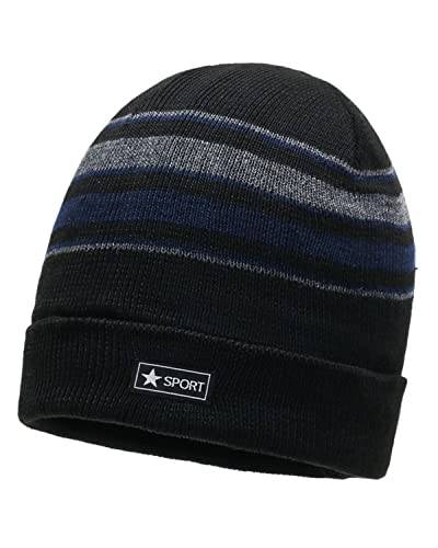 CM-Kid Winter Beanie Hut, thermische gestrickte Beanie Running Hut Winter Hut für Männer und Frauen Blau von CM-Kid