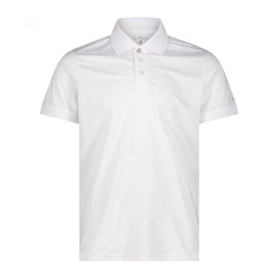 CMP 3t60077 Short Sleeve Polo Shirt 4XL, 26xn Weiß Grau, 54 von CMP