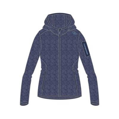 CMP Damen Strickjacke mit Fester Kapuze, Blau-Provence, 42 von CMP