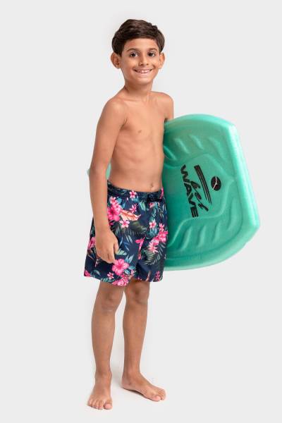 Jungen Tropische Smocked Boardshorts von CUPSHE