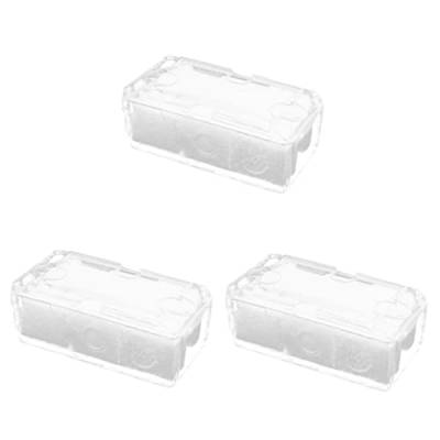 Cabilock 3 STK Transparente Uhrenbox Ringe Veranstalter Essstäbchenbehälter Badezimmer-Shampoo-etui Estuche para Relojes De Hombre Plastik Haustier Mann Uhrenbox Aus Leder Weihnachten von Cabilock