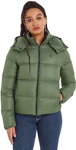 Calvin Klein Jeans Damen Daunenjacke Down Archetype Short Puffer Winter, Grün (Thyme), XS von Calvin Klein Jeans