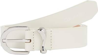 Calvin Klein Damen Gürtel Ck Must Organic Loop Belt 25mm Ledergürtel, Elfenbein (Dk Ecru), 85 von Calvin Klein