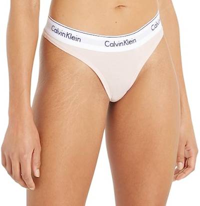 Calvin Klein Damen String Tanga, Rosa (Nymphs Thigh), XL von Calvin Klein