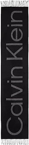 Calvin Klein Herren Schal Dark Jacquard Wolle, Schwarz (Ck Black), Onesize von Calvin Klein