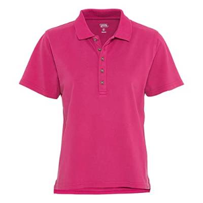 camel active Damen Kurzarm Poloshirt aus Organic Cotton Pink Womenswear-M von camel active