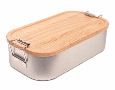 Cameleon Pack Lunchbox mit Deckel aus heimischem Buchen Holz von Cameleon Pack