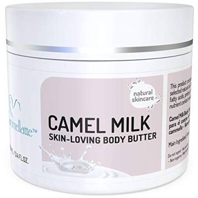 Cammellatte Kamelmilch Körperbutter mit Sheabutter - intensiv pflegende Bodylotion für trockene Haut mit Vitamin C, E - langanhaltende Feuchtigkeit - natürliche Bodylotion Damen, Herren - 100 ml von Cammellatte