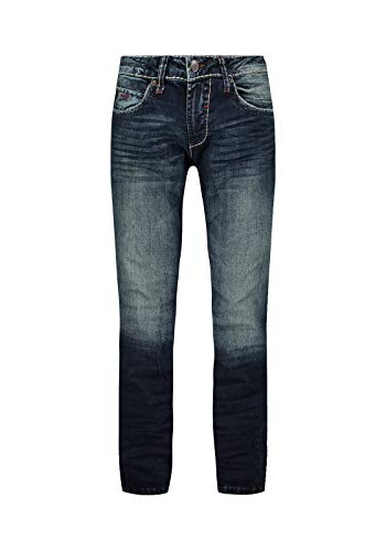 Camp David Herren Regular Fit Jeans NI:CO mit 3-D-Knittereffekten Dark Used 31 30 von Camp David