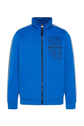 Camp David Herren Trainingsjacke mit Logo und Streifen-Tapes Neon Blue Xxl von Camp David