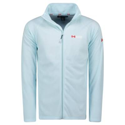 Canadian Peak Tugeak_ Fz_Men - Men's Warm Mid Thick Fleece Zip - Men's Autumn Winter Spring Warm Jacket - Long Sleeve Sweater Soft Comfort Outdoor (Sky Blue M) von Canadian Peak