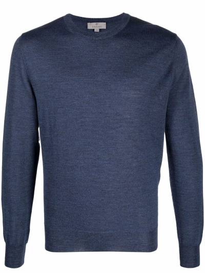 Canali Fein gestrickter Pullover - Blau von Canali