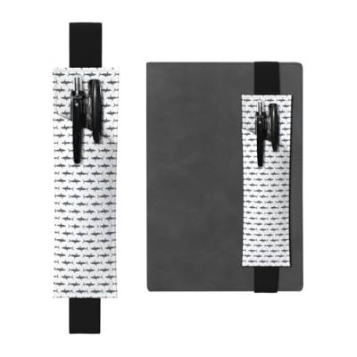 Fish and Shark vielseitiger verstellbarer Leder-Stifthalter, Lesezeichen, perfektes Gummiband für Tagebücher, Tasche von CarXs
