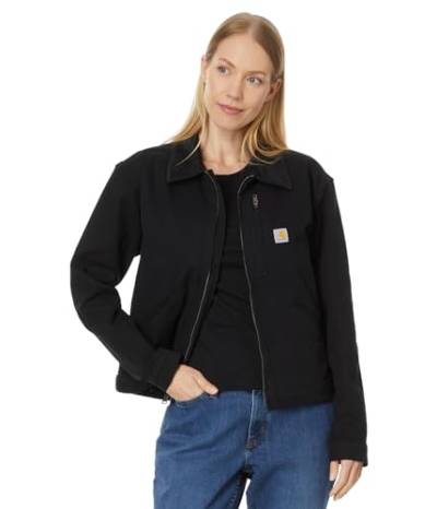 Carhartt Damen Arbeitsjacke Relaxed Fit Canvas Detroit, Farbe:black, Größe:L von Carhartt