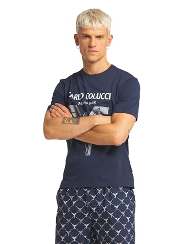 Carlo Colucci Kurzer Pyjama Navy XL von Carlo Colucci