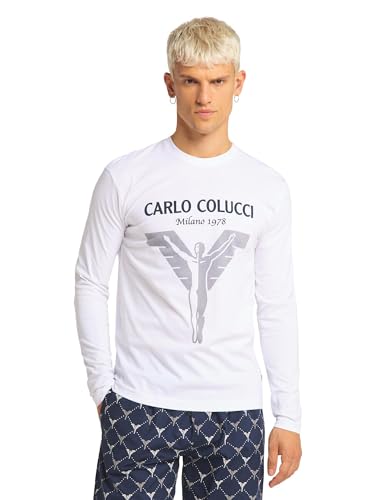 Carlo Colucci Pyjama-Set Weiß/Blau L von Carlo Colucci