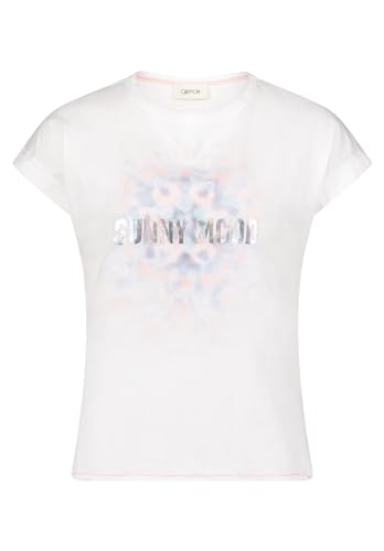 Cartoon Damen Printshirt mit Ärmelaufschlag Patch Cream/Rosé,42 von Cartoon