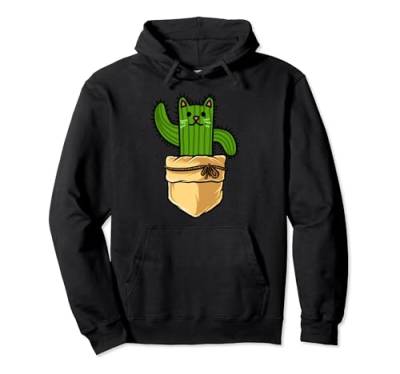 Kaktus - Katze in Tasche für Kinder, Jungen, Mädchen, Frauen, Männer Geschenk Pullover Hoodie von Cat Lover Women Men Gift Shirts