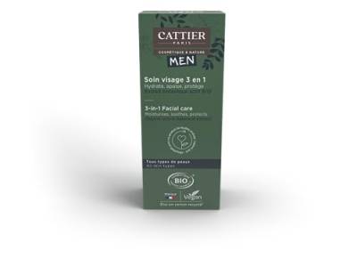 Cattier Men Gesichtspflege 3in1 Bio 50 ml von Cattier