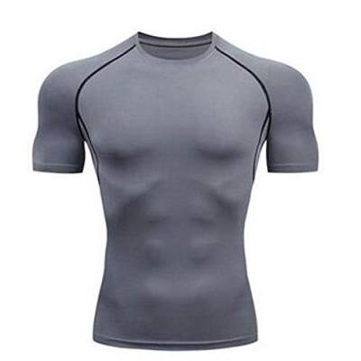 Celucke Funktionsshirt Herren Kompressionsshirt Kurzarm Laufshirt Muskelshirt Männer Sportshirts Atmungsaktiv Schnelltrocknend Trainingsshirt für Fitness Training Jogging von Celucke