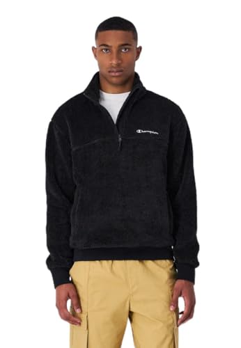 Champion Herren Legacy Outdoor Polar-Half Zip Top Hoodie, Nero, M von Champion