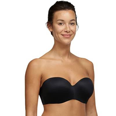 Chantelle Damen Norah Trägerloser BH, Blickdicht, Schwarz, 75E von Chantelle