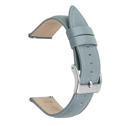Chlikeyi Armband aus echtem Leder, 20-22mm, Schnellverschlussgürtel, Farbe 12, 22mm von Chlikeyi