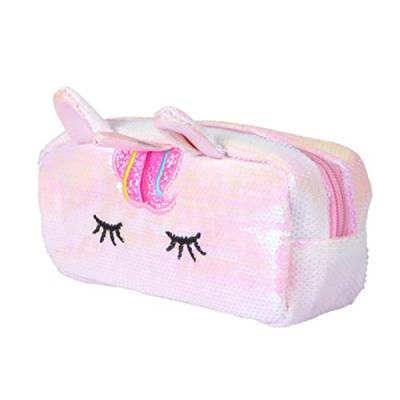 Ciieeo Glitzer Bleistift Zubehör Für Stifttaschen Bleistiftbeutel Mit Pailletten Paillettenbeutel Plüsch Kosmetiktasche Stofftierhalter Tierbleistiftbeutel Bilden Makeup Tasche Damen von Ciieeo