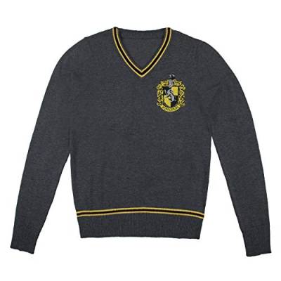 Cinereplicas Harry Potter Hogwarts V-Ausschnitt Pullover - Erwachsene & Kinder - Offizielle Harry Potter Lizenz-M-Hufflepuff von Cinereplicas