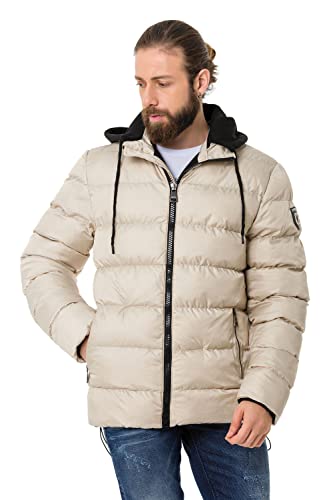 Cipo & Baxx Herren Steppjacke Winterjacke Kapuze Bomberjacke CM202 Beige S von Cipo & Baxx