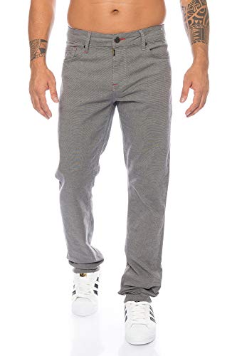 Cipo & Baxx Herren Stoffhose Jeans Hose (W32/L32, Grau) von Cipo & Baxx