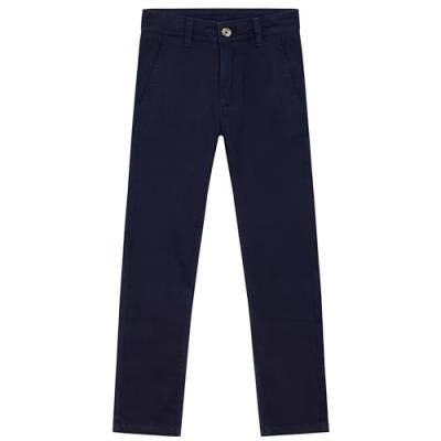 CityComfort Chino Hose Jungen, Hosen für Jungen mit elastischem Bund & Taschen (Blau, 9-10 Jahre) von CityComfort