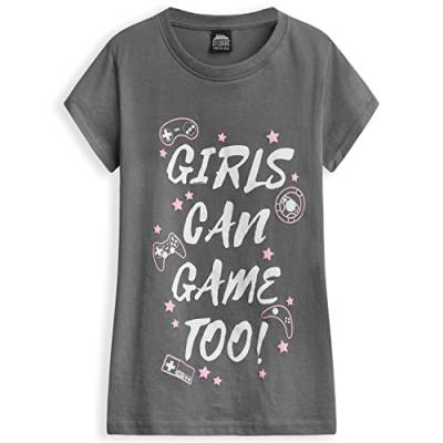 CityComfort T-Shirt Mädchen, Mädchen T-Shirt für Gamer, Coole Sachen für Mädchen, Nerd Geschenke, 122-170 (Schwarz, 15 Jahre) von CityComfort