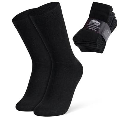 CityComfort Damen Wadensocken, Atmungsaktive Strümpfe Socken Damen im Multipack (Schwarz-12er-Pack) von CityComfort