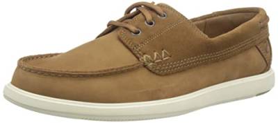 Clarks Herren Bratton Boat Boat Shoe, Dark Tan Nubuck, 42 EU von Clarks