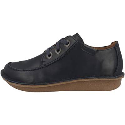 Clarks Damen Funny Dream Oxford, Navy Leather, 40 EU von Clarks