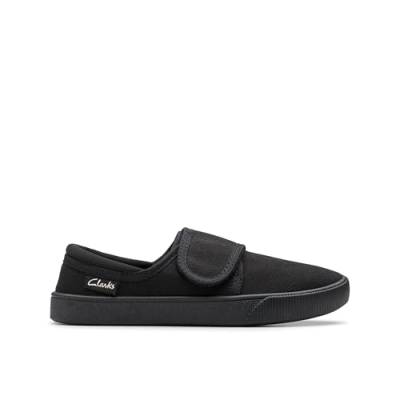 Clarks Hopper Run Kid, Unisex-Kinder, Piel Negra, von Clarks