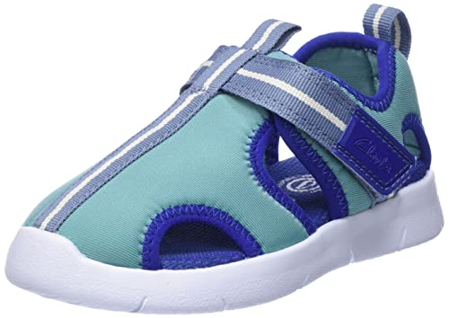 Clarks Jungen Ath Water Sneaker, Blue Combi, 24 EU Weit von Clarks