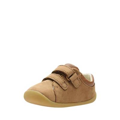 Clarks Jungen Roamer Craft T Sneaker Niedrig, Braun (Tan Leather), 19 EU von Clarks