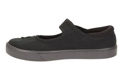 Clarks Unisex Kinder Hopper Go Geschlossene Ballerinas, Schwarz (Black Fabric), 28 EU von Clarks