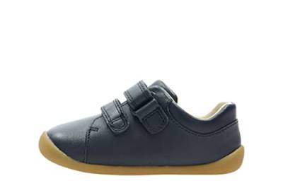 Clarks Jungen Roamer Craft T Sneaker Niedrig, Blau (Navy Leather), 21 EU von Clarks