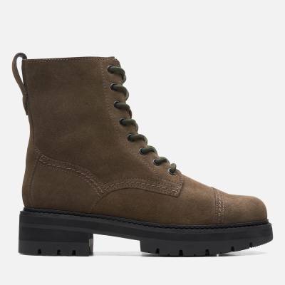 Clarks Orianna Cap Lace Up Suede Boots - UK 4 von Clarks