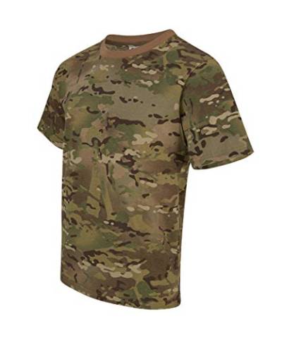 Army Tarn T-Shirt Camouflage Outdoor Tarnmuster Tactical Militär Camo Shirt (L, Tec OP Camo) von Commando Industries