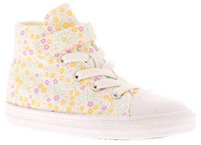 Converse All Star Chuck Taylor HI Kinder Sneaker Madchen Schuhe Weiß Pink Blumen, Schuhgröße:22 EU, Farbe:Weiß von CONVERSE ALL STAR